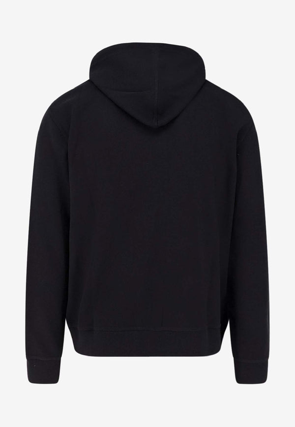 Brunello Cucinelli Logo-Embroidered Zip-Up Hoodie Black MM8319069GC101_Black_30005224