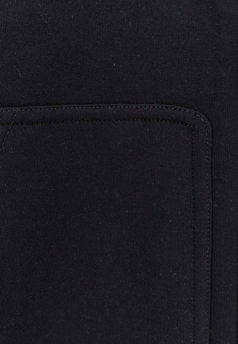 Brunello Cucinelli Logo-Embroidered Zip-Up Hoodie Black MM8319069GC101_Black_30005224