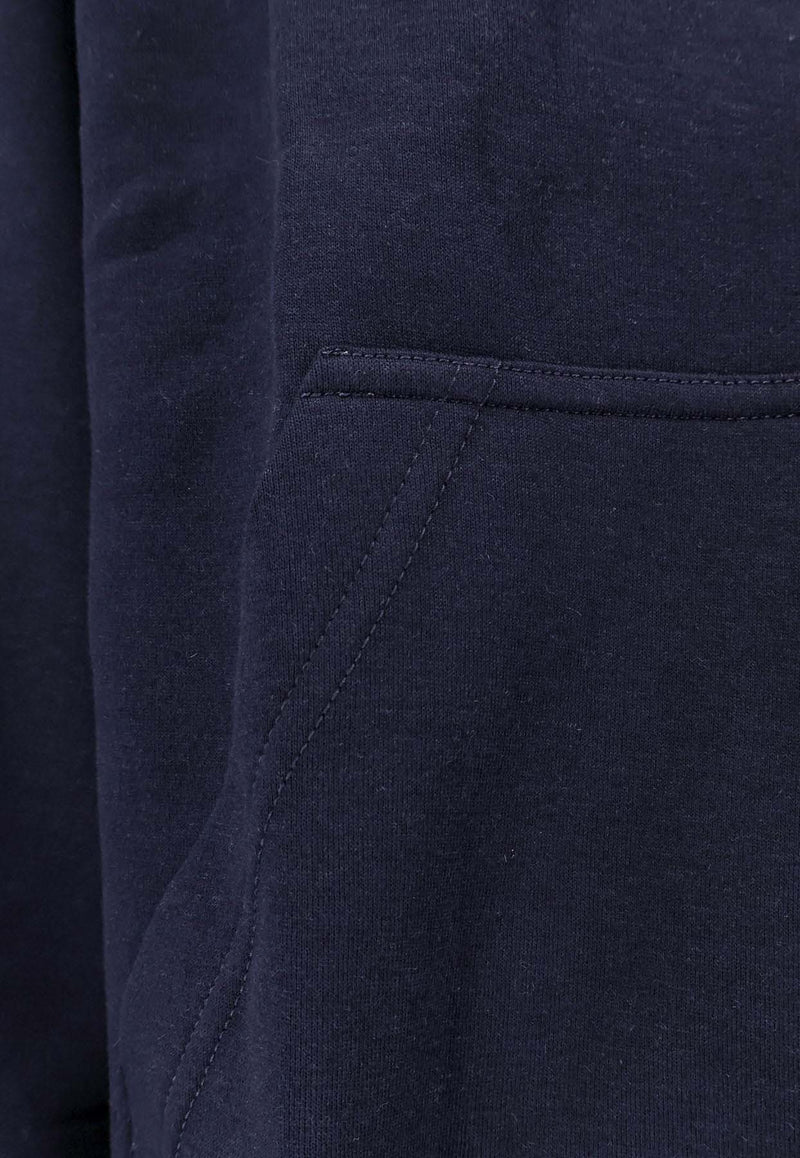 Brunello Cucinelli Logo-Embroidered Zip-Up Sweatshirt Blue MM8319069GC1265_Blue_30005144