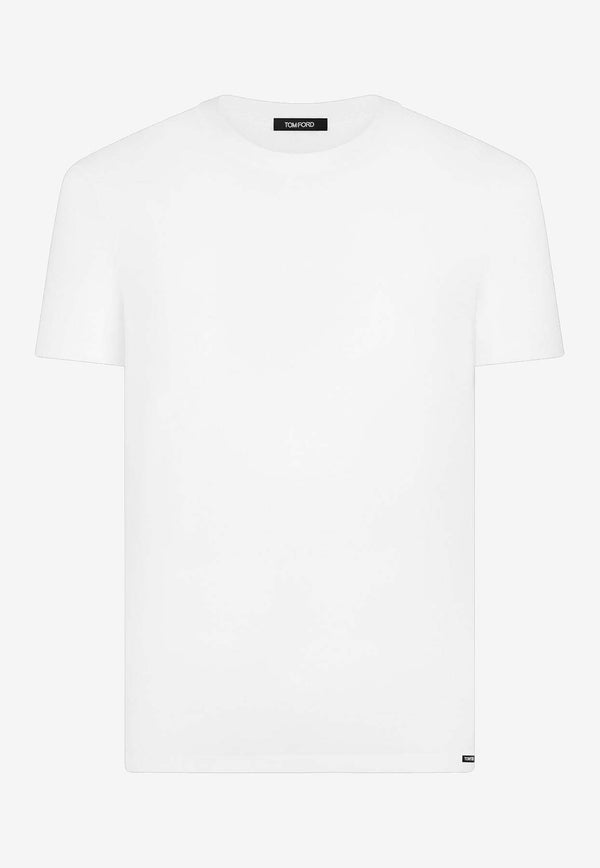 Tom Ford Logo Crewneck T-shirt White T4M081040100_White_40468790