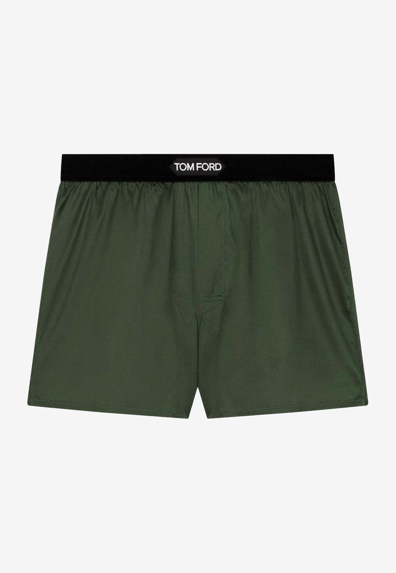 Tom Ford Logo Waistband Boxer Shorts Green T4LE41010306_DEEP MILITARY_40468838