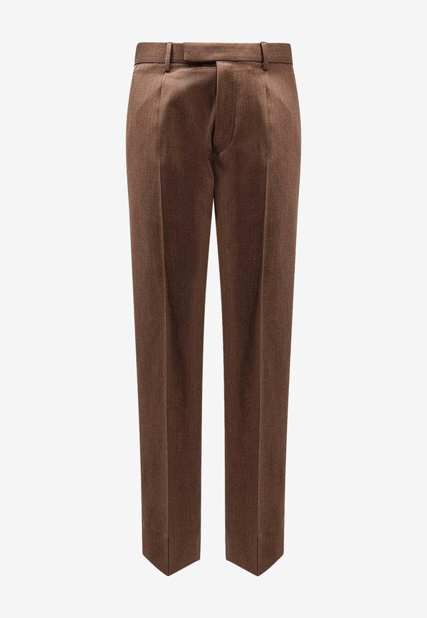 ZEGNA Wool Tailored Pants Brown UGI11A2TP45M96R_Brown_29843409