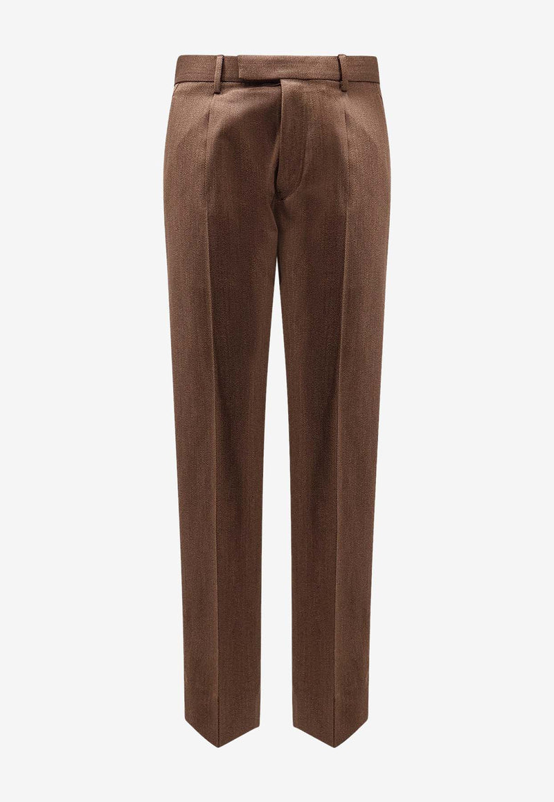 ZEGNA Wool Tailored Pants Brown UGI11A2TP45M96R_Brown_29843409