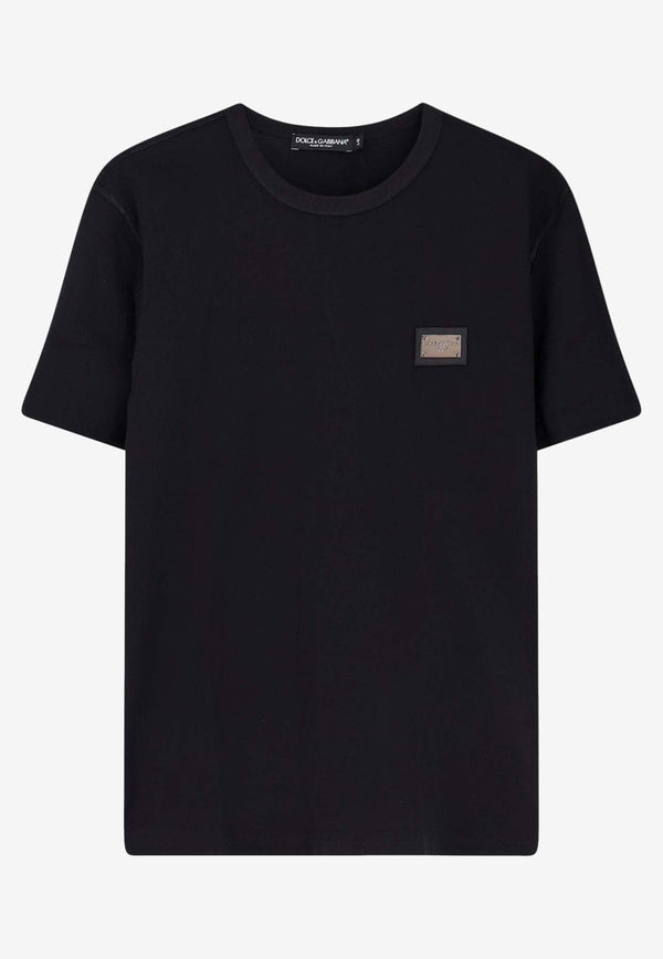 Dolce & Gabbana Logo Plaque T-shirt Black G8PT1TG7F2IN0000_Black_40019818