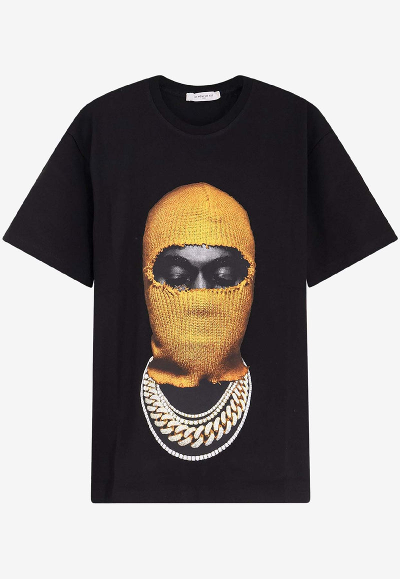 Ih Nom Uh Nit Balaclava Print T-shirt Black NUW25253009_Black_35065831