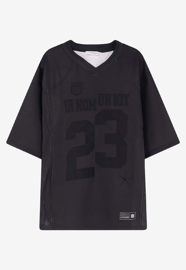 Ih Nom Uh Nit 23 Patch V-neck Jersey T-shirt Black NUW25200999_Black_35065944