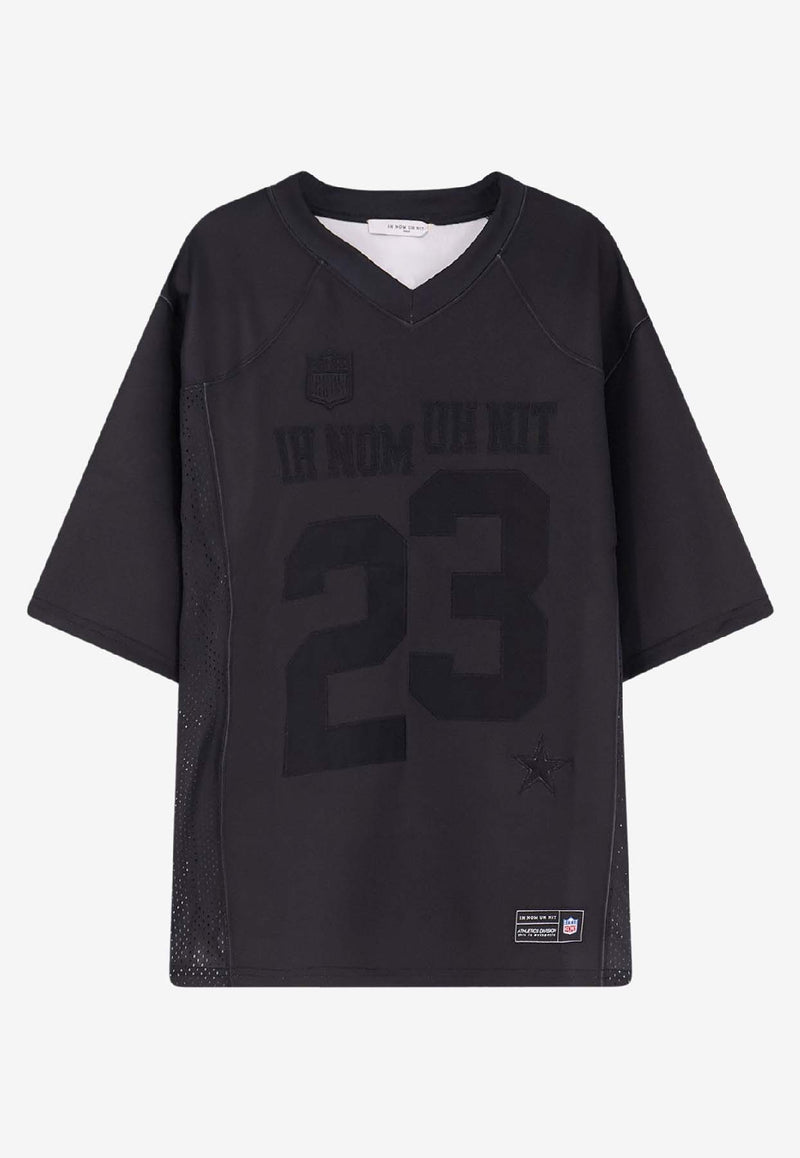 Ih Nom Uh Nit 23 Patch V-neck Jersey T-shirt Black NUW25200999_Black_35065944