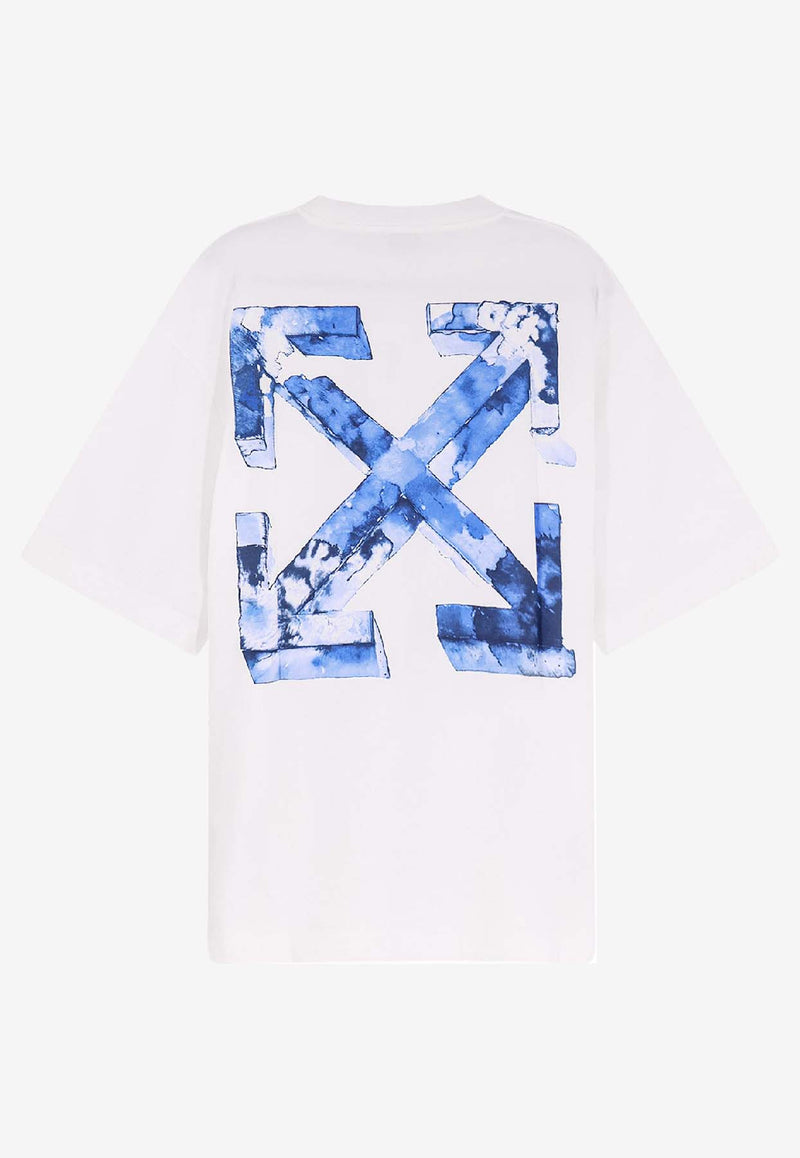 Off-White Cloudy Arrow Skate T-shirt White  OMAA120F25JER00G0146_WHITE - NAUTI_31986663