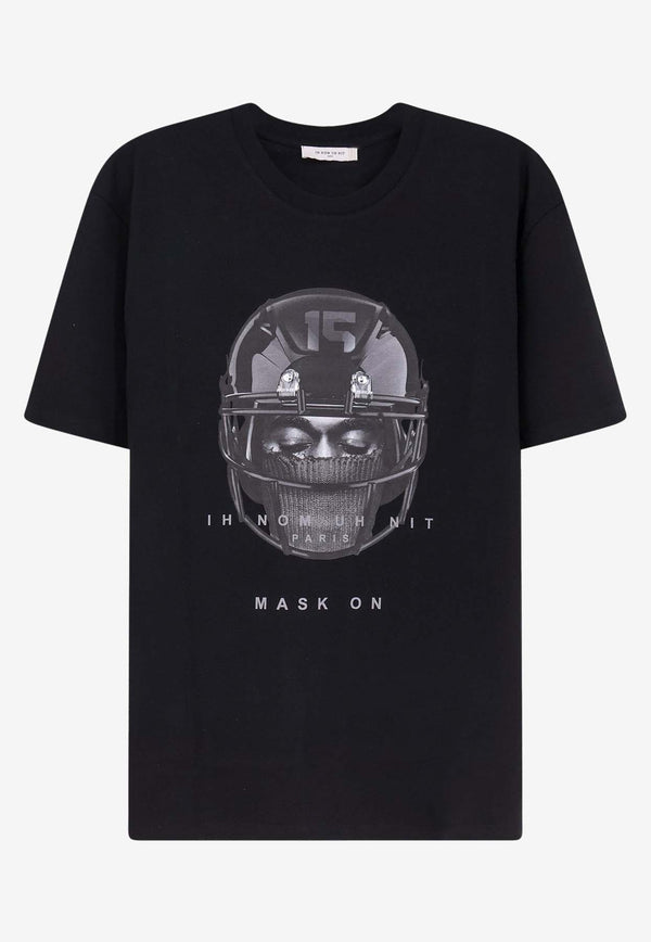 Ih Nom Uh Nit Helmet Print T-shirt Black NUW25228009_Black_35065987
