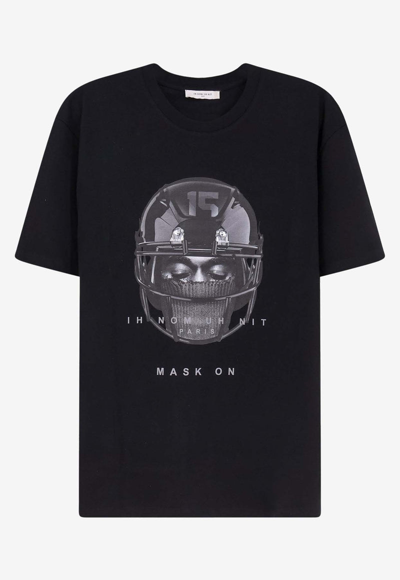 Ih Nom Uh Nit Helmet Print T-shirt Black NUW25228009_Black_35065987