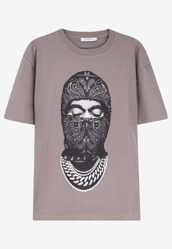 Ih Nom Uh Nit Paisley Print Mask T-shirt Gray NUW25231C48_FOG_35066034