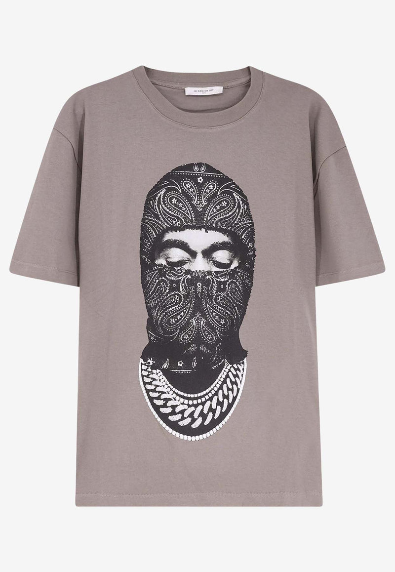 Ih Nom Uh Nit Paisley Print Mask T-shirt Gray NUW25231C48_FOG_35066034