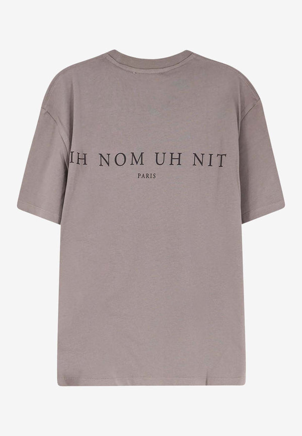 Ih Nom Uh Nit Paisley Print Mask T-shirt Gray NUW25231C48_FOG_35066034