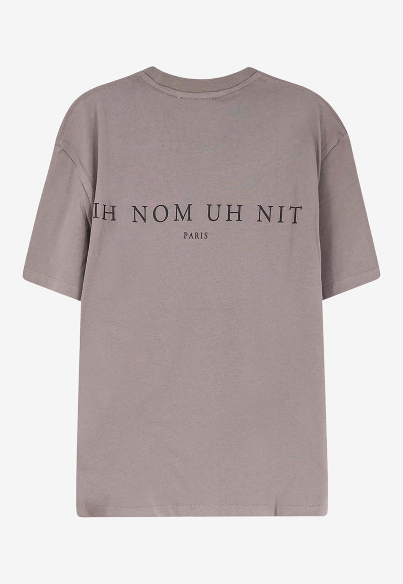 Ih Nom Uh Nit Paisley Print Mask T-shirt Gray NUW25231C48_FOG_35066034
