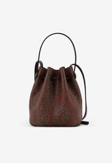 Etro Mini Paisley Jacquard Bucket Bag Brown WP1E0009AA001M0019_Brown_40468313