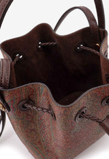 Etro Mini Paisley Jacquard Bucket Bag Brown WP1E0009AA001M0019_Brown_40468313
