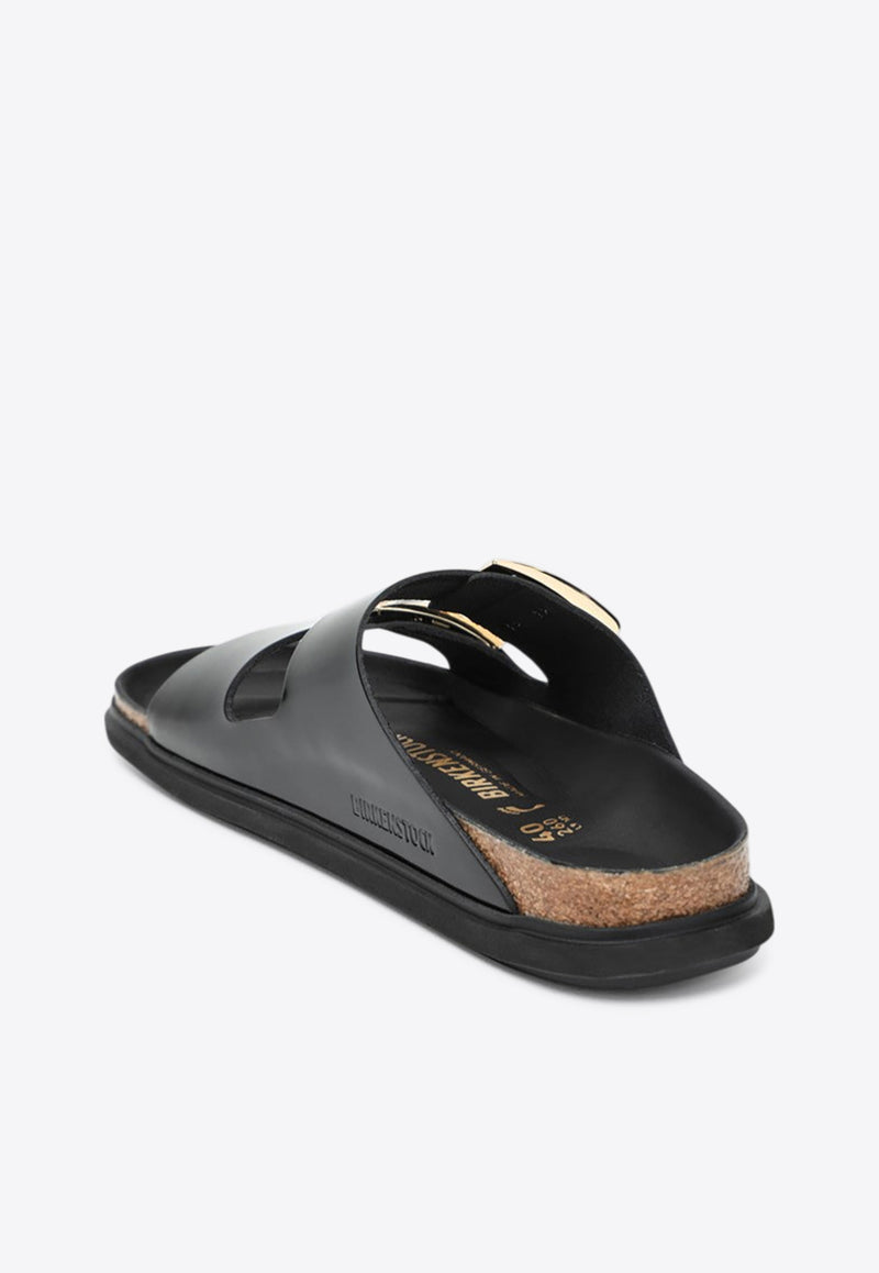 Birkenstock Arizona Droplet Buckled Slides Black 1029353LE/Q_BIRKE-SB