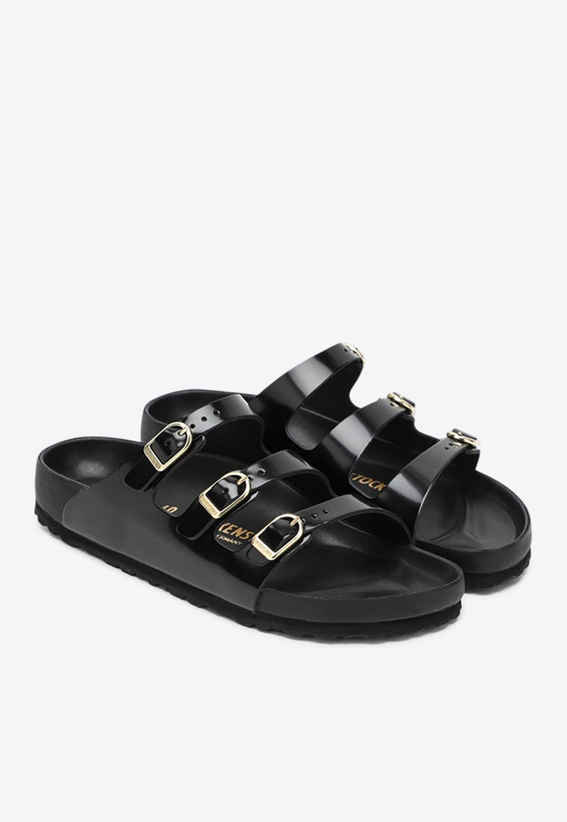 Birkenstock Florida Fresh Triple-Strap Slides Black 1029385LE/Q_BIRKE-SB