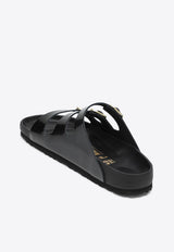 Birkenstock Florida Fresh Triple-Strap Slides Black 1029385LE/Q_BIRKE-SB