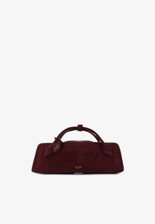 Alaïa Le Teckel Suede Top Handle Bag Burgundy AA1S06026I068325_ROUGE GRENAT_30005115