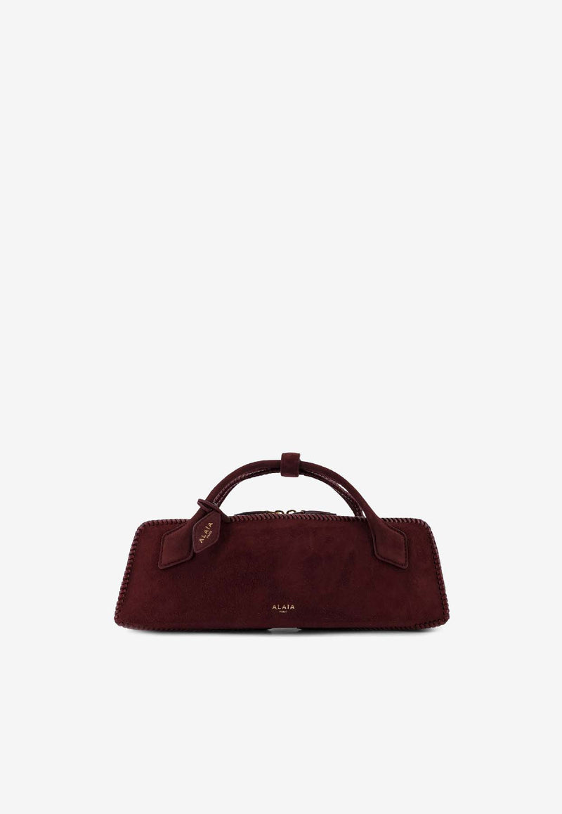Alaïa Le Teckel Suede Top Handle Bag Burgundy AA1S06026I068325_ROUGE GRENAT_30005115