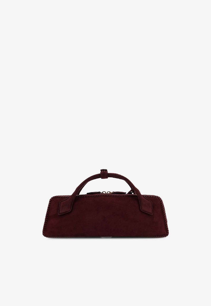 Alaïa Le Teckel Suede Top Handle Bag Burgundy AA1S06026I068325_ROUGE GRENAT_30005115