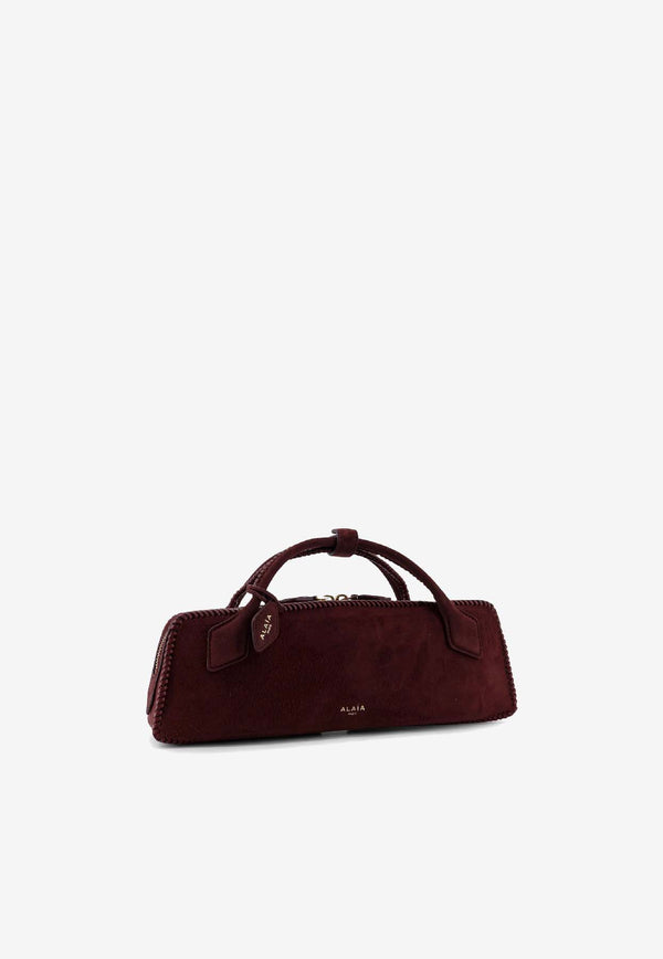 Alaïa Le Teckel Suede Top Handle Bag Burgundy AA1S06026I068325_ROUGE GRENAT_30005115