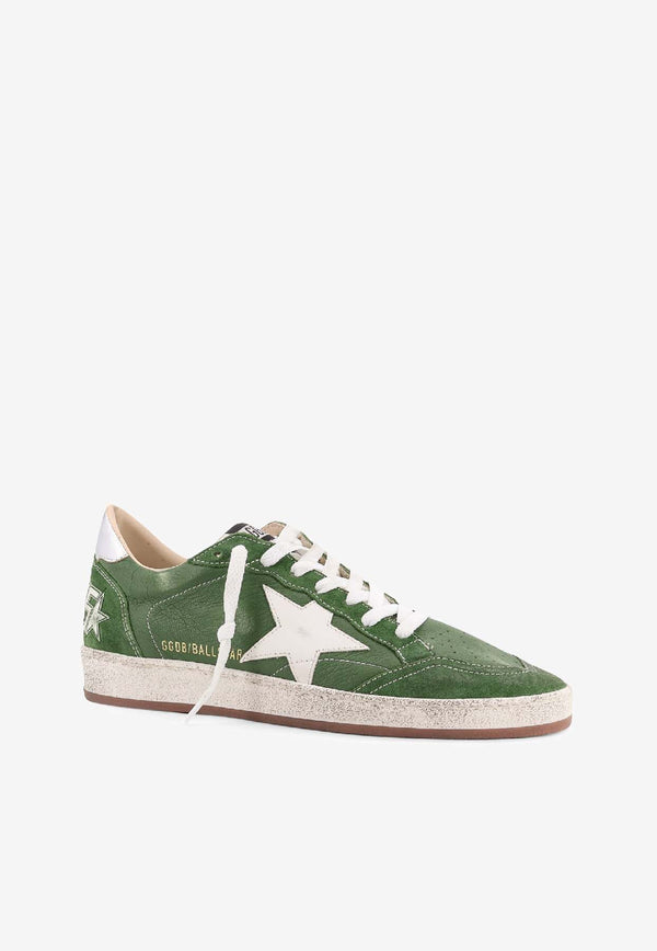 Golden Goose DB Ball Star Leather Sneakers Green GMF00117F00757335837_GREEN/WHITE/SILVER_29857367