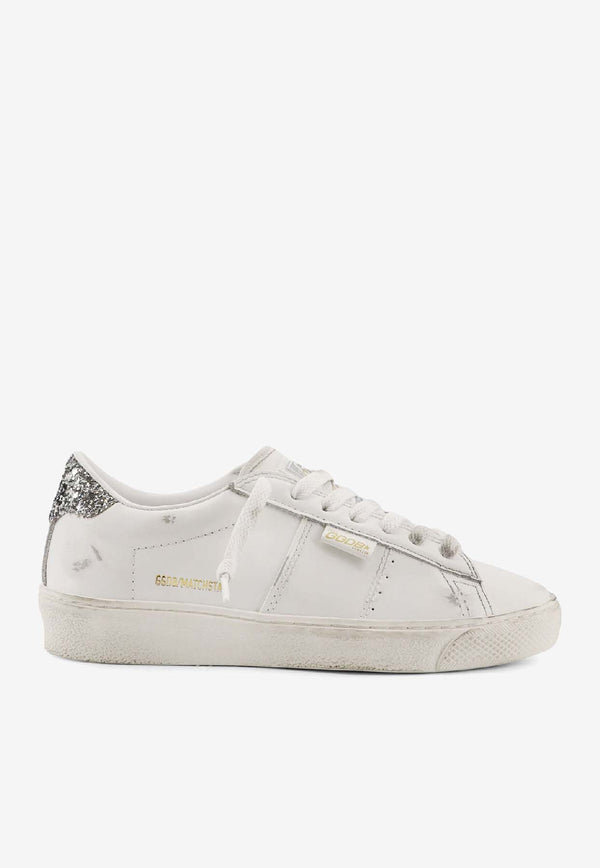 Golden Goose DB Matchstar Vintage Leather Low-Top Sneakers White GWF00796F00637810449_OPTIC WHITE SILVER_29856912
