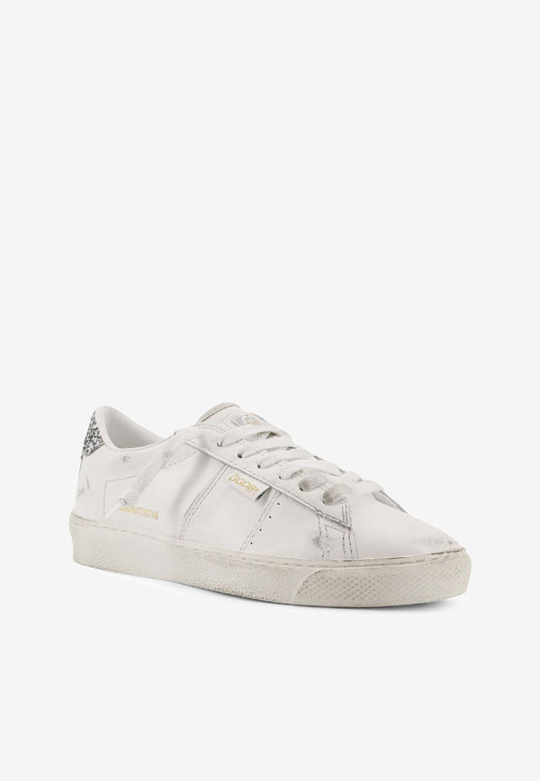 Golden Goose DB Matchstar Vintage Leather Low-Top Sneakers White GWF00796F00637810449_OPTIC WHITE SILVER_29856912