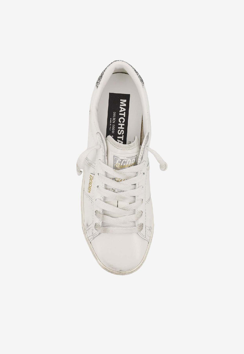 Golden Goose DB Matchstar Vintage Leather Low-Top Sneakers White GWF00796F00637810449_OPTIC WHITE SILVER_29856912