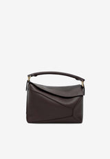 Loewe Small Puzzle Edge Calfskin Top Handle Bag Brown A510P60XAWLE/S_LOEW-0018