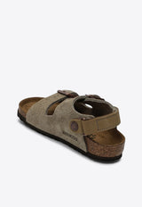Birkenstock Kids Boys Milano AS Suede Sandals Beige 1029471SUE/Q_BIRKE-TP