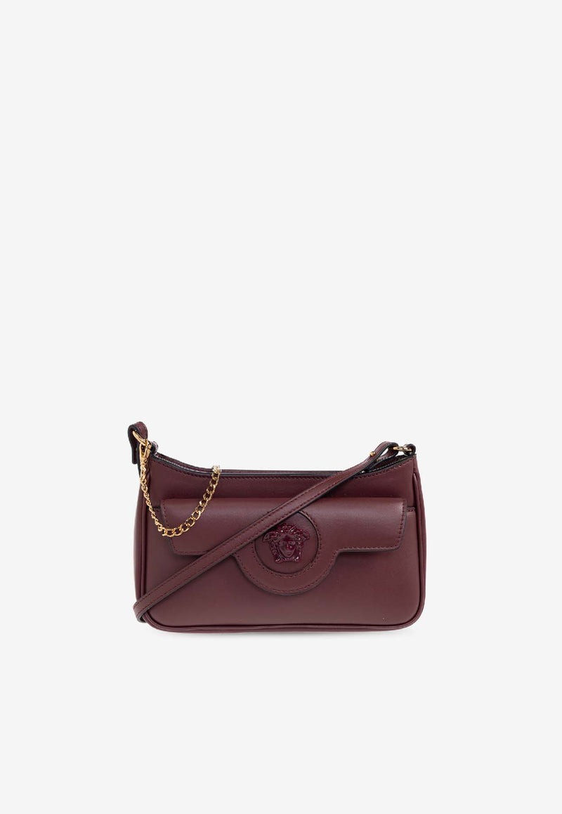 Versace Mini La Medusa Crossbody Bag Burgundy 1017739 1A15997-1RD8V