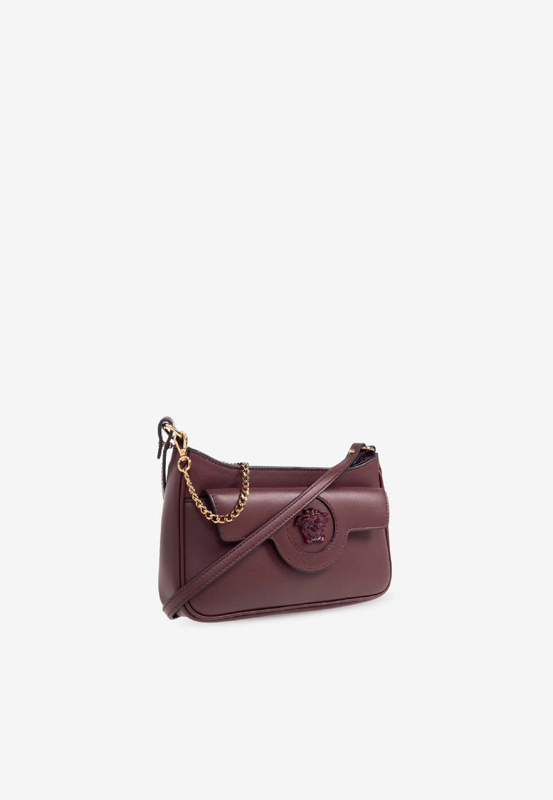 Versace Mini La Medusa Crossbody Bag Burgundy 1017739 1A15997-1RD8V