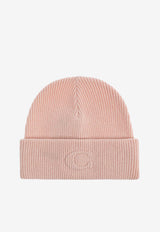Coach Embossed Logo Wool Beanie Pink 29CCL44 0-PCH