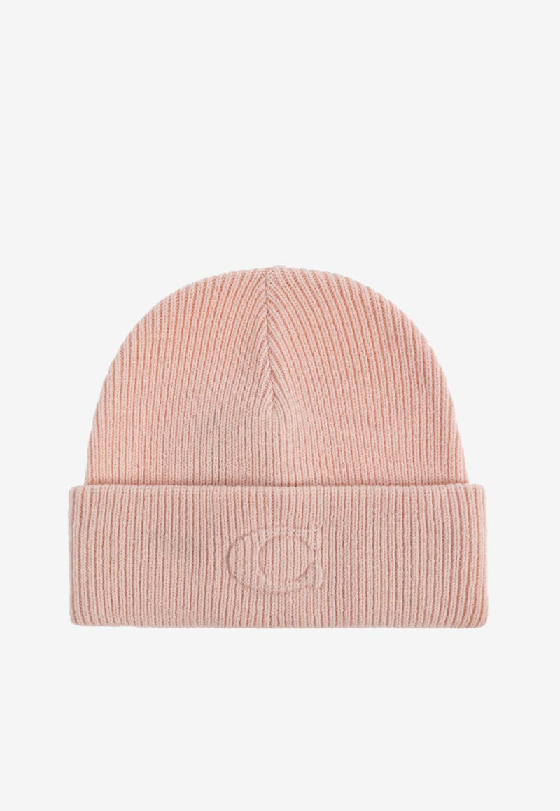 Coach Embossed Logo Wool Beanie Pink 29CCL44 0-PCH