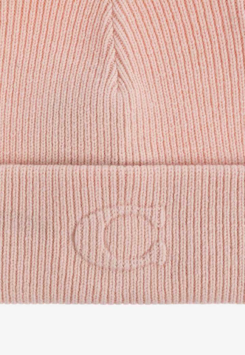 Coach Embossed Logo Wool Beanie Pink 29CCL44 0-PCH