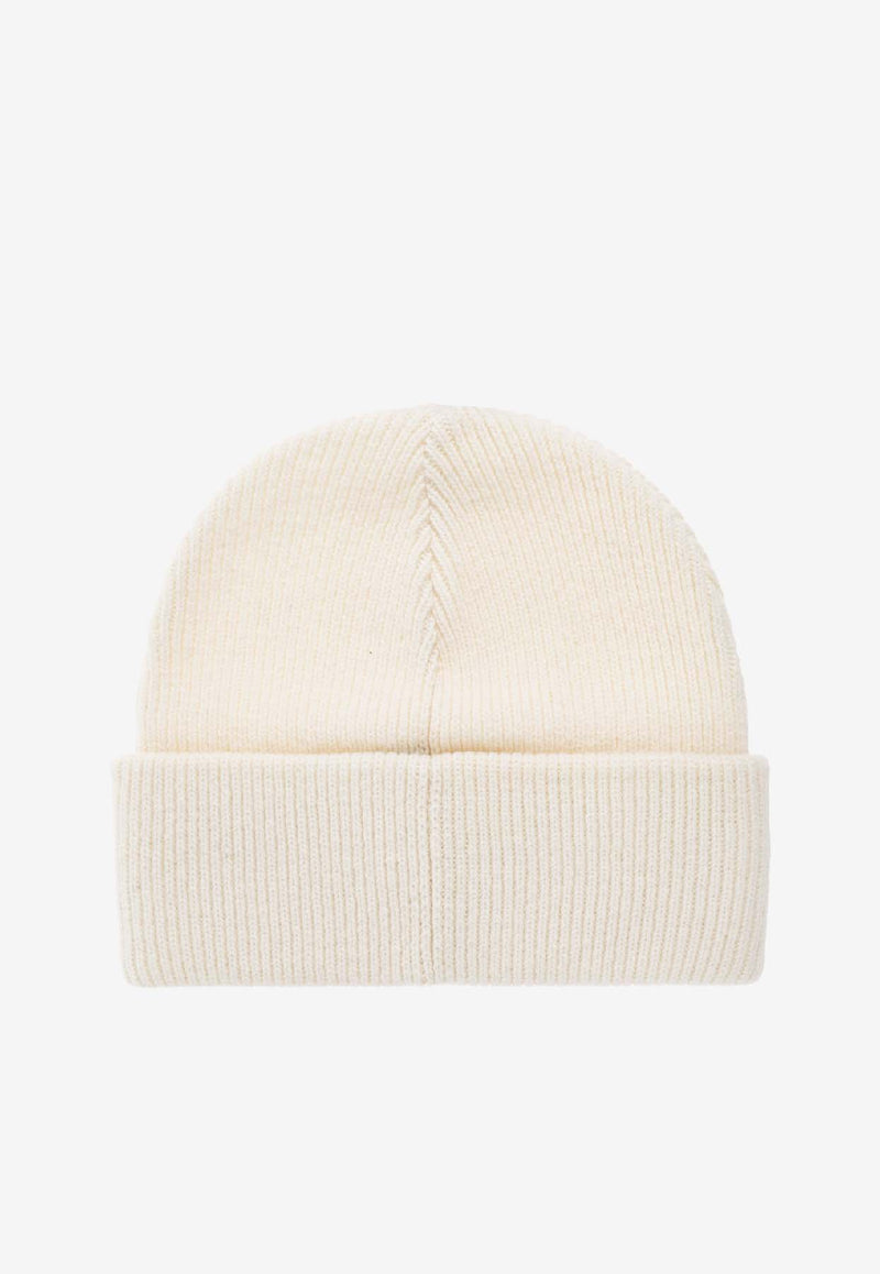 Coach Embossed Logo Wool Beanie Cream 29CCL44 0-CHK