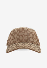 Coach Monogram Jacquard Baseball Cap Beige 29CCN92 0-TN2