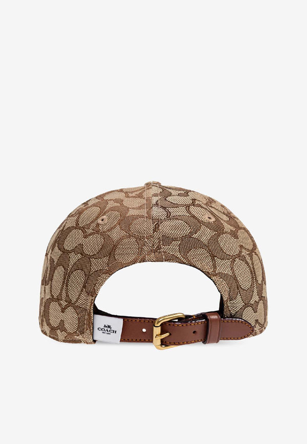 Coach Monogram Jacquard Baseball Cap Beige 29CCN92 0-TN2