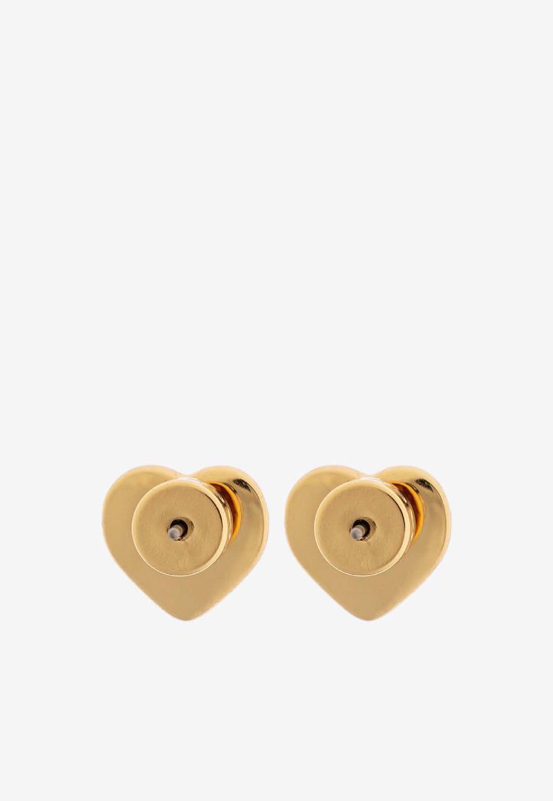Coach Quilted Heart Stud Earrings Gold 37527586 GLD-710
