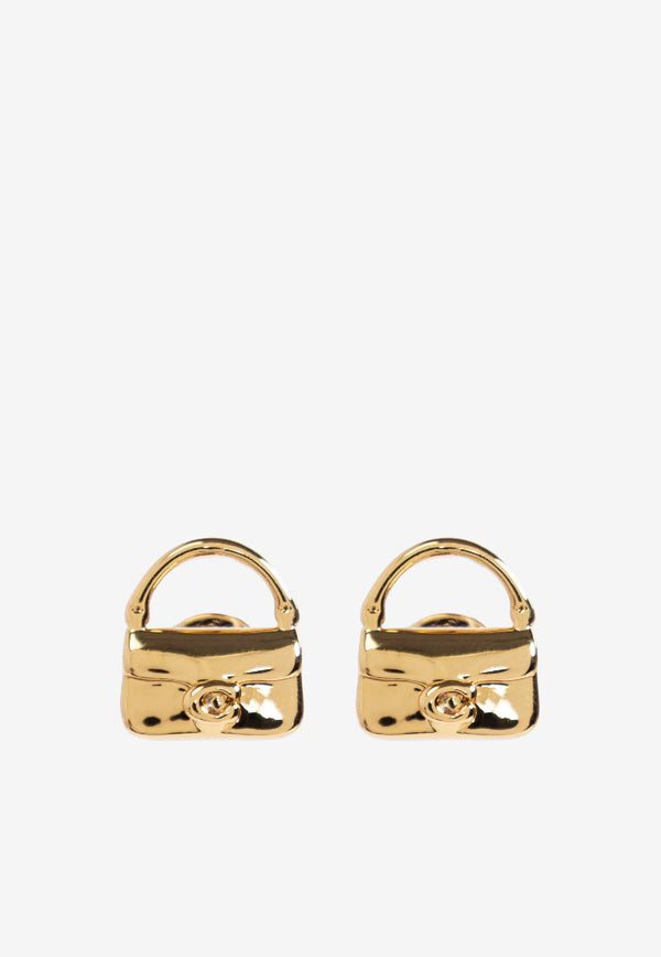 Coach Mini Handbag Charm Stud Earrings Gold 37527579 GLD-710