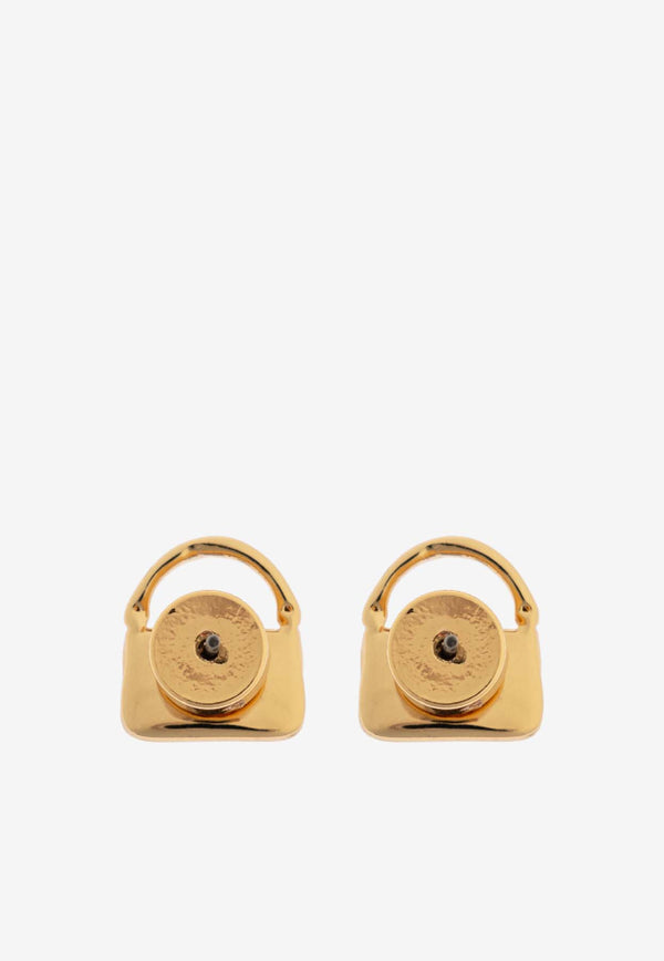 Coach Mini Handbag Charm Stud Earrings Gold 37527579 GLD-710