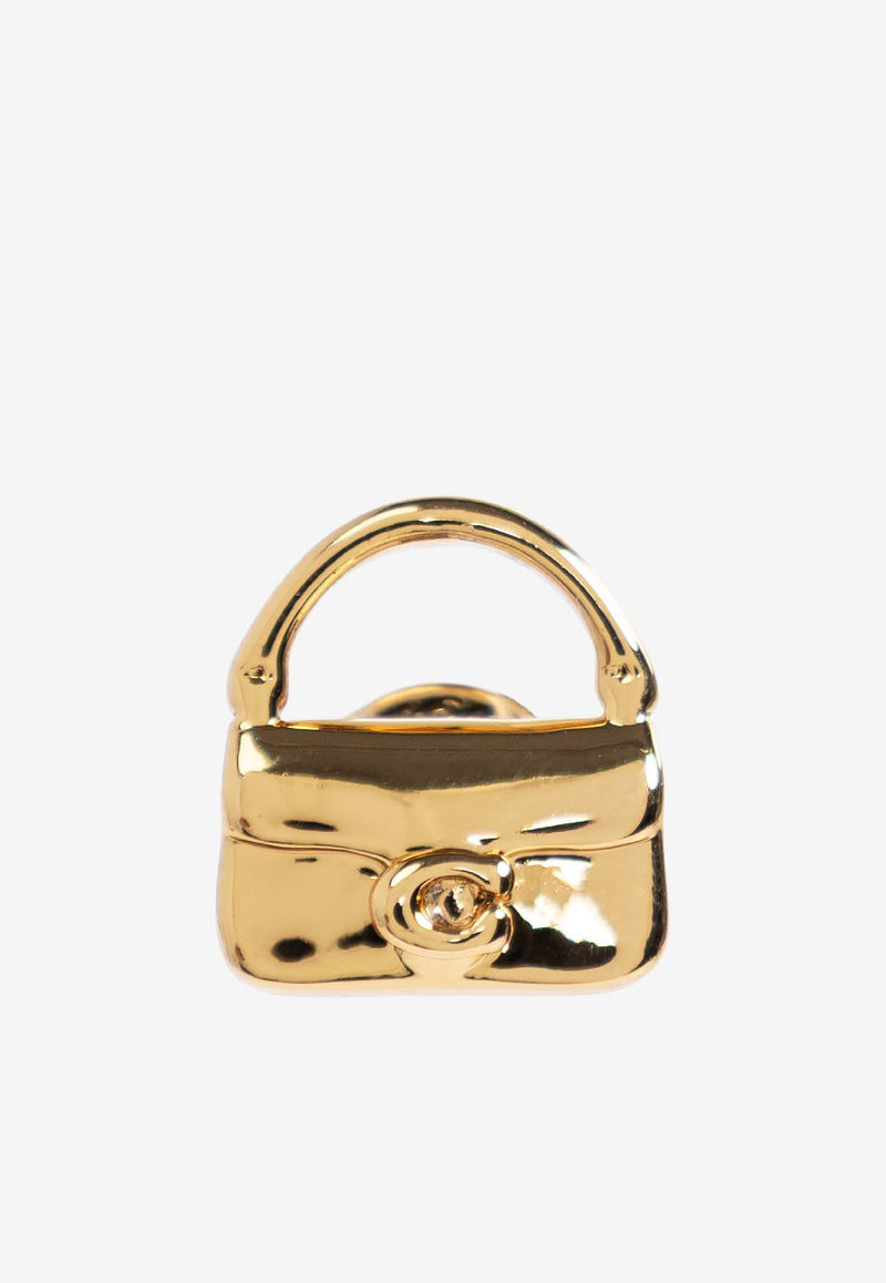 Coach Mini Handbag Charm Stud Earrings Gold 37527579 GLD-710