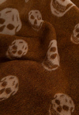 Alexander McQueen Double Face Skull Scarf Brown 835379 4890Q-2779