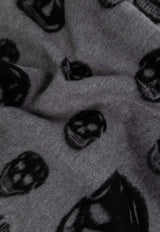 Alexander McQueen Double Face Skull Scarf Gray 835379 4890Q-1260