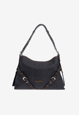Givenchy Medium Voyou Denim Shoulder Bag Navy BB513 1B2AH-415