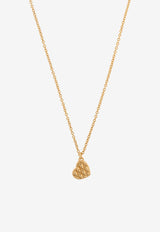 Coach Quilted Heart Brass Necklace Gold 37530125 GLD-710