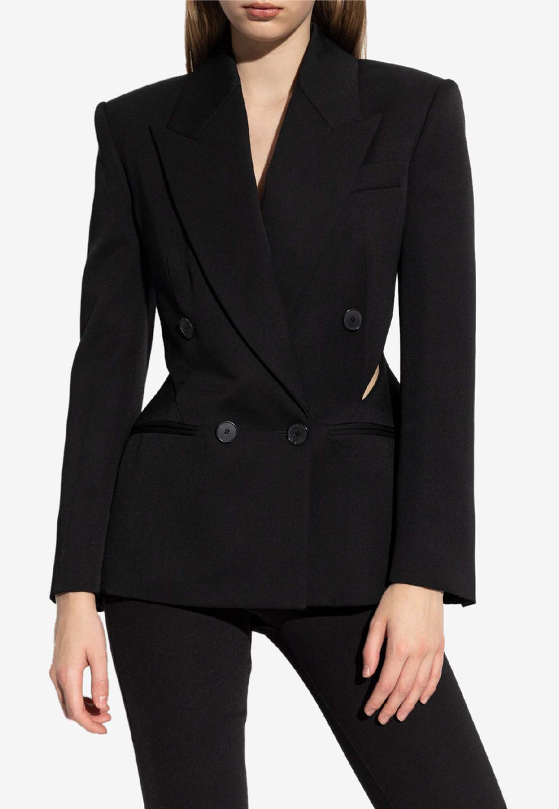 Givenchy Wool Double-Breasted Blazer Black BW30L Z15CT-001